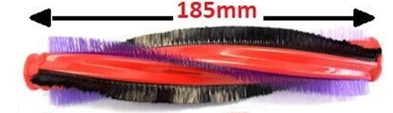 Dyson - Spazzola principale, mix setole soffici + setole dure 185 mm