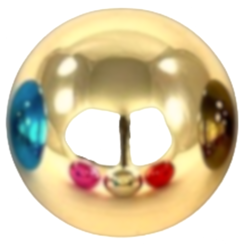 Sanwa LB-35-Gold - metallizzato-Palla per Joy ORIGINALE Giapponese Arcade gaming